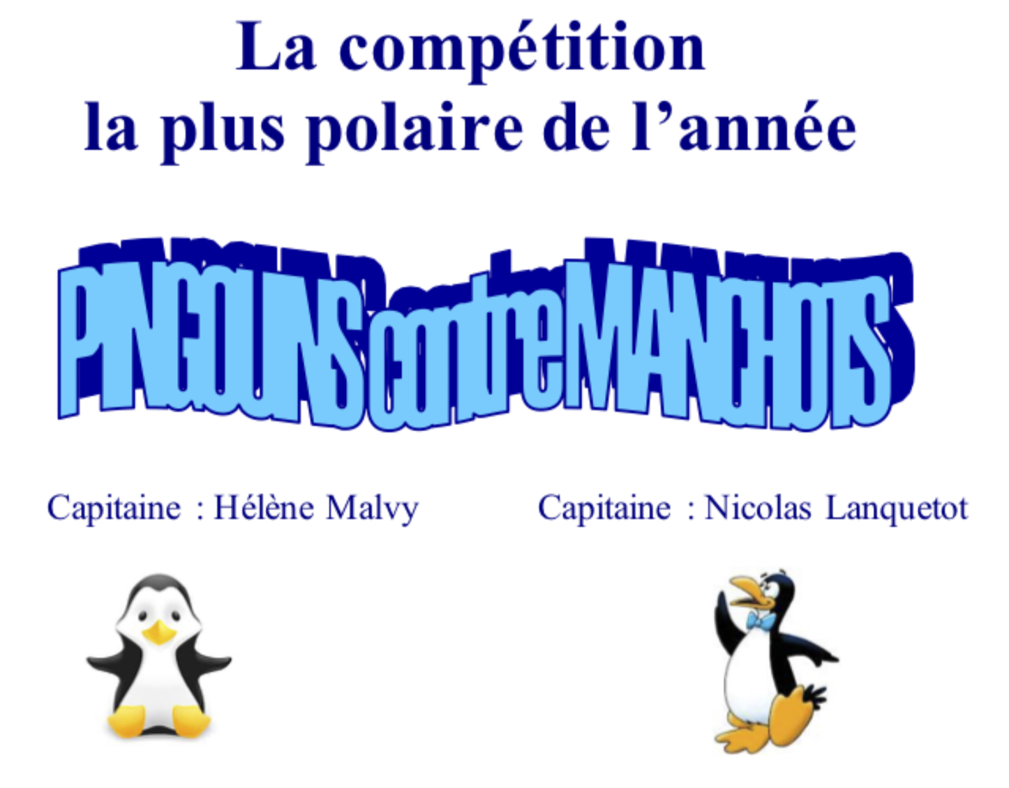 Pingouins & Manchots 2018 … Reporté !